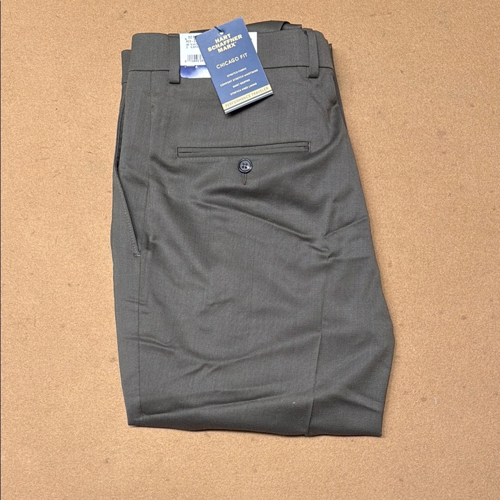 Hart Schaffner Marx Gray Flat Front Shorts